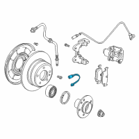 OEM 2004 BMW Z4 Brake Pad Sensor, Rear Diagram - 34-35-6-757-896