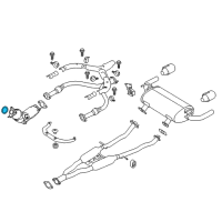 OEM Nissan 370Z Three Way Catalyst Converter Diagram - B08B3-4GB0B