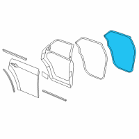 OEM 2018 Dodge Charger WEATHERSTRIP-Rear Door Body Mounted Diagram - 1KW36DX9AI