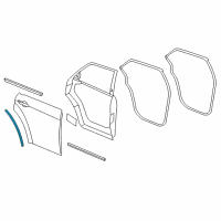 OEM 2011 Dodge Charger WEATHERST-Rear WHEELHOUSE Diagram - 68042856AA