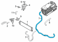 OEM Toyota RAV4 Prime Reservoir Hose Diagram - G9229-42030