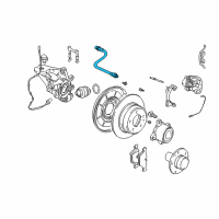 OEM 2000 BMW 540i Brake Hose Rear Diagram - 34-30-1-166-248