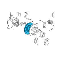 OEM BMW 540i Protection Plate Left Diagram - 34-21-1-162-775