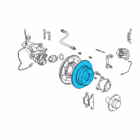 OEM 2002 BMW 540i Brake Disc, Ventilated Diagram - 34-21-6-767-060