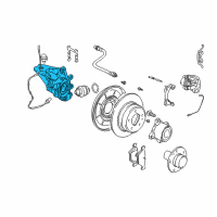 OEM 2002 BMW 540i Wheel Carrier, Rear Left Diagram - 33-32-6-757-319