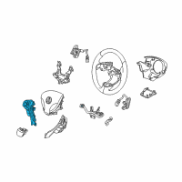 OEM 2011 Acura ZDX Switch Assembly, Audio & Hft Diagram - 35880-TK4-A01