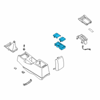 OEM 2001 Nissan Altima Cup Holder Assembly Diagram - 68430-9E000