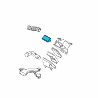 OEM 2011 Nissan Cube Air Cleaner Cover Diagram - 16526-ED000