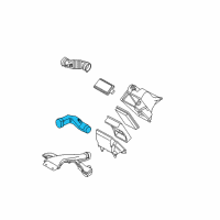 OEM Nissan Versa Duct - Air Diagram - 16554-ED510