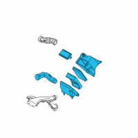 OEM 2010 Nissan Versa Air Cleaner Diagram - 16500-EF80C