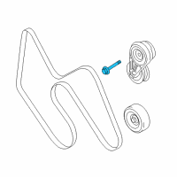OEM Ford Belt Tensioner Bolt Diagram - -W500325-S437