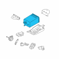 OEM Kia Amanti Canister Assembly Diagram - 314203F700