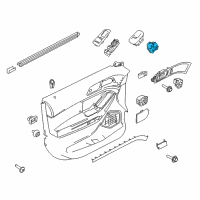 OEM 2017 Ford Explorer Window Switch Diagram - GB5Z-14529-BB