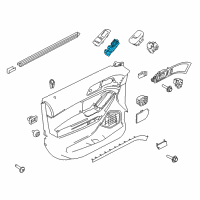 OEM Ford Police Interceptor Utility Window Switch Diagram - GB5Z-14529-AA