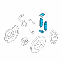OEM 1999 Oldsmobile Cutlass Pad Kit, Front Disc Brake Diagram - 18044437