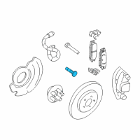 OEM Oldsmobile Hub Mount Bolt Diagram - 11570580