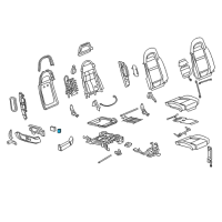 OEM 2003 Chevrolet SSR Switch Asm, Passenger Seat Heater *Black Diagram - 89039211