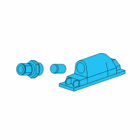 OEM 2019 Chevrolet Camaro Lamp Asm-Rear License Plate Diagram - 20944894