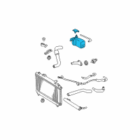 OEM 2001 Toyota Solara Reservoir Assembly Diagram - 16470-03081