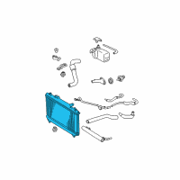 OEM 2002 Toyota Solara Radiator Assembly Diagram - 16410-YZZAH