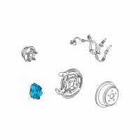 OEM 2006 Ford Freestar Caliper Assembly Diagram - 6F2Z-2552-A