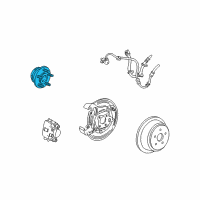 OEM 2006 Ford Freestar Hub Assembly Diagram - H2MZ-1109-P