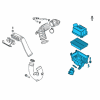 OEM 2019 Hyundai Kona Cleaner Assembly-Air Diagram - 28110-J9300