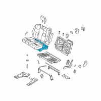 OEM 2008 Mercury Mountaineer Seat Cushion Pad Diagram - 6L2Z-7863840-AA