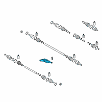 OEM 2019 Hyundai Santa Fe Joint Kit-FR Axle Diff Side, RH Diagram - 49582-C5080