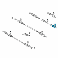 OEM Kia Telluride Boot Kit-Front Axle Wheel Diagram - 49581C5080