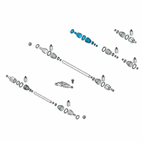 OEM 2021 Hyundai Santa Fe BEARING BRACKET & SHAFT ASSY Diagram - 49560-P4850