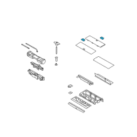 OEM 2009 Lincoln Navigator Cover Assembly Handle Diagram - 7L1Z-78116A76-AB