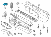 OEM 2022 BMW 840i Gran Coupe SWITCH COMBINATION SEAT MEMO Diagram - 61-31-9-867-158