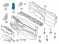 OEM 2020 BMW 840i OPERATING UNIT, SWITCH MODUL Diagram - 61-31-9-370-403