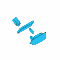 OEM 2012 Nissan Murano Lamp Assembly-Licence Plate Diagram - 26510-8991B