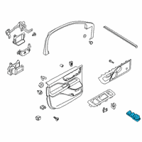 OEM 2022 Lincoln Aviator Window Switch Diagram - LC5Z-14529-AB