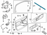 OEM Lincoln Aviator WEATHERSTRIP - DOOR BELT Diagram - LC5Z-7821456-A