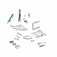 OEM 2009 Dodge Sprinter 3500 Panel-A-Pillar Diagram - 1HB05XDVAA