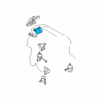 OEM 2009 Toyota Camry Torque Rod Mount Bracket Diagram - 12316-0H050
