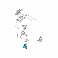 OEM Toyota Front Insulator Diagram - 12361-0H100