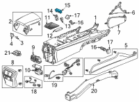 OEM 2022 Acura TLX BASE, HOLDER Diagram - 39116-TGV-A63