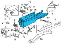 OEM 2021 Acura TLX Box Assembly (Deep Black) Diagram - 83417-TGV-A05ZA