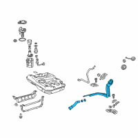 OEM Toyota Camry Filler Neck Diagram - 77201-06160