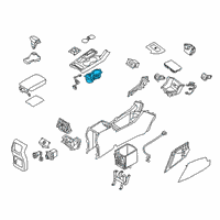 OEM 2018 Kia Sportage Cup Holder Assembly Diagram - 84670D9200KA1