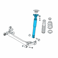 OEM 2021 Nissan Kicks Shock Absorber Kit-Rear Diagram - E6210-5RW0C