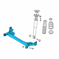 OEM 2022 Nissan Versa Beam COMPL-Rear Suspension Diagram - 55501-9VB1B