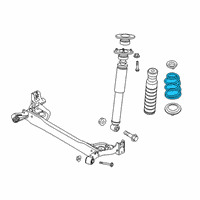 OEM Nissan Kicks Spring-Rear Suspension Diagram - 55020-5RB0B