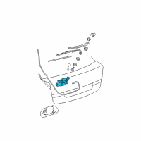 OEM 2007 Chevrolet Malibu Rear Motor Diagram - 15260338