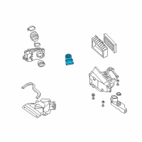 OEM 2003 Nissan Maxima Mass Air Flow Meter Sensor Assembly Diagram - 22680-AM600