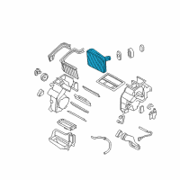 OEM 2010 Kia Optima Evaporator Core Assembly Diagram - 971402G010